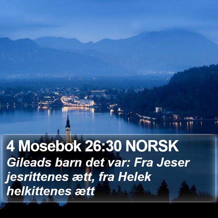 4 Mosebok 26:30 NORSK Bible Study