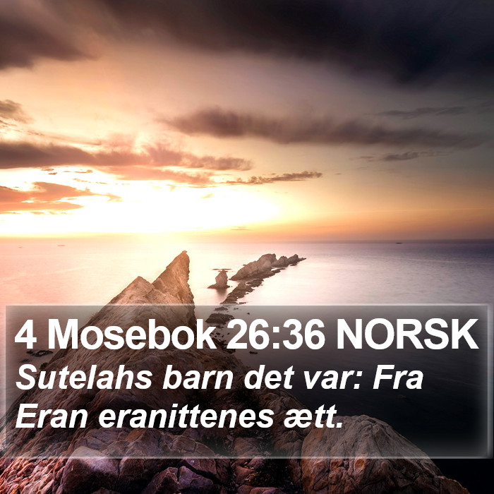 4 Mosebok 26:36 NORSK Bible Study