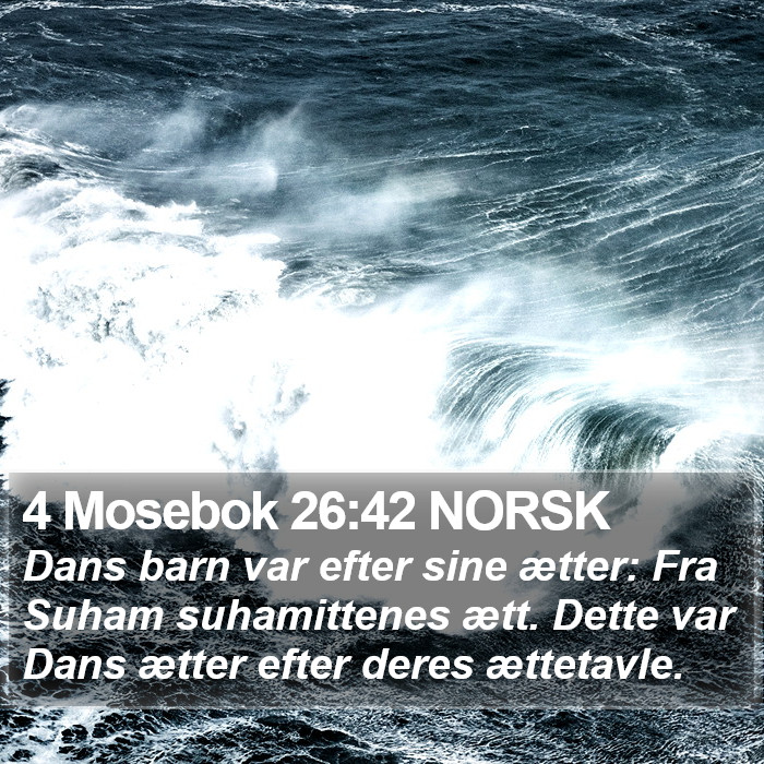 4 Mosebok 26:42 NORSK Bible Study