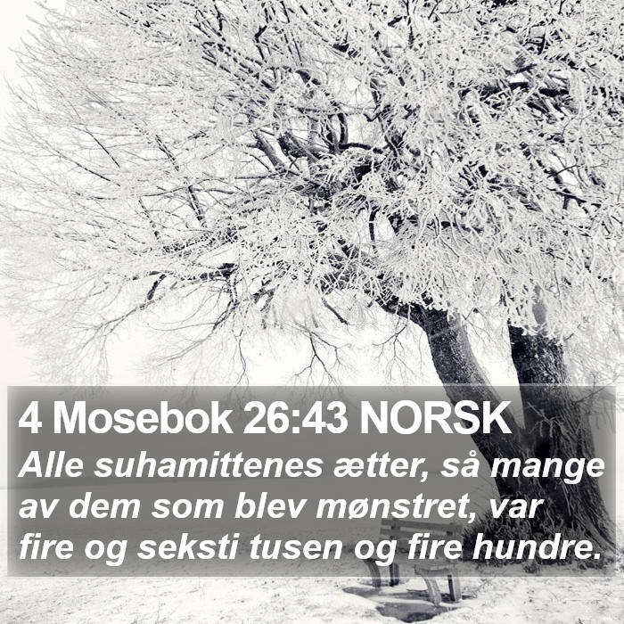 4 Mosebok 26:43 NORSK Bible Study