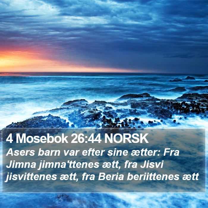 4 Mosebok 26:44 NORSK Bible Study