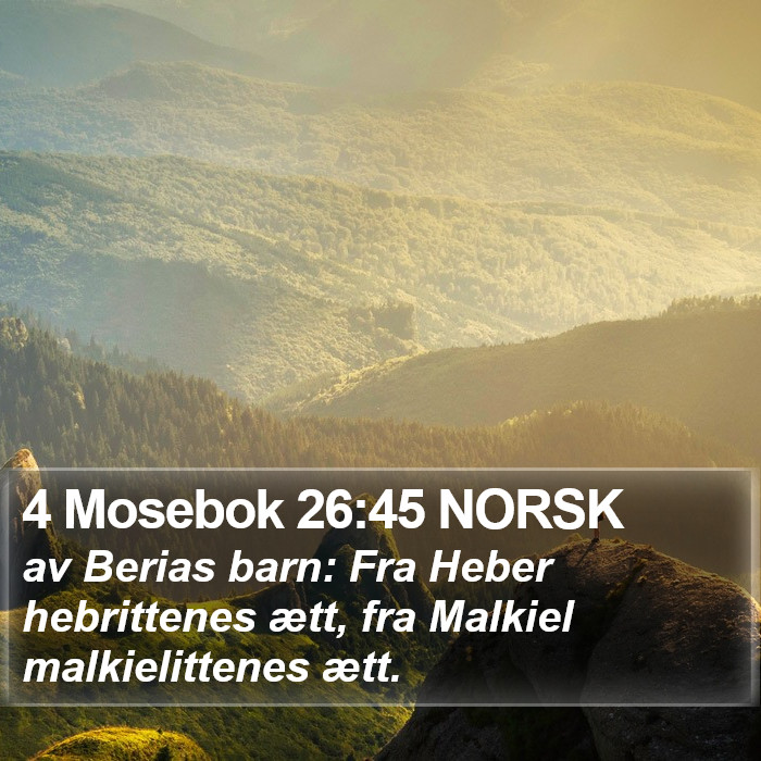 4 Mosebok 26:45 NORSK Bible Study