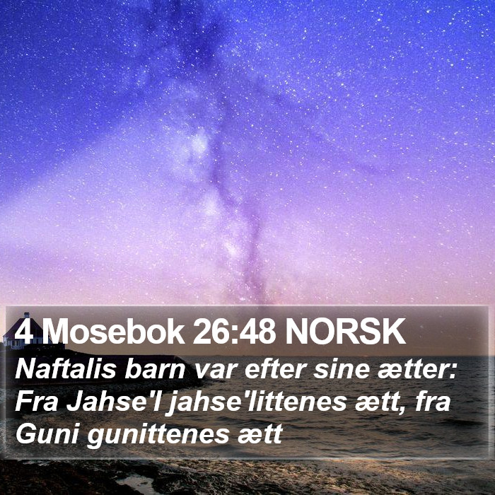 4 Mosebok 26:48 NORSK Bible Study