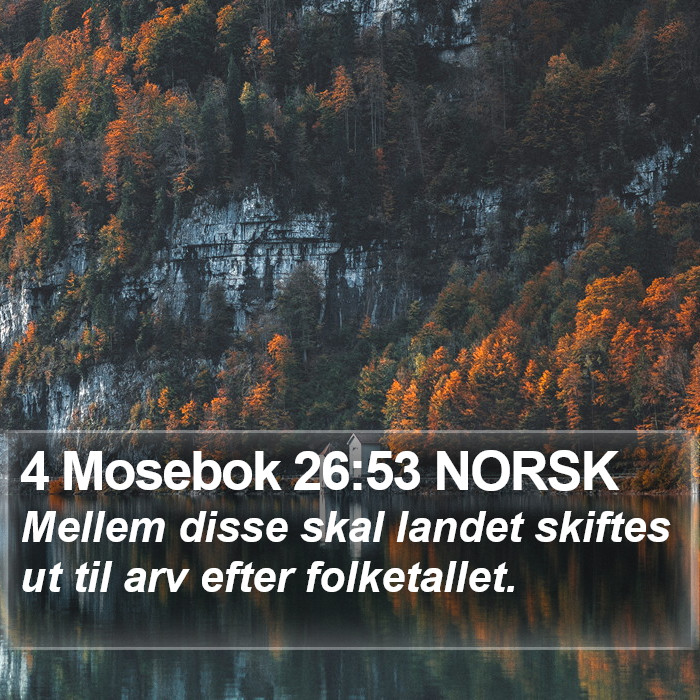 4 Mosebok 26:53 NORSK Bible Study