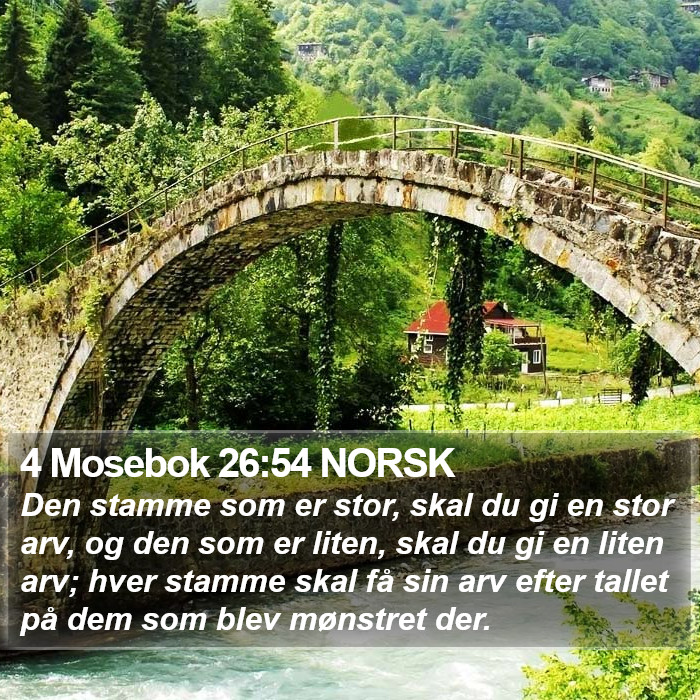 4 Mosebok 26:54 NORSK Bible Study