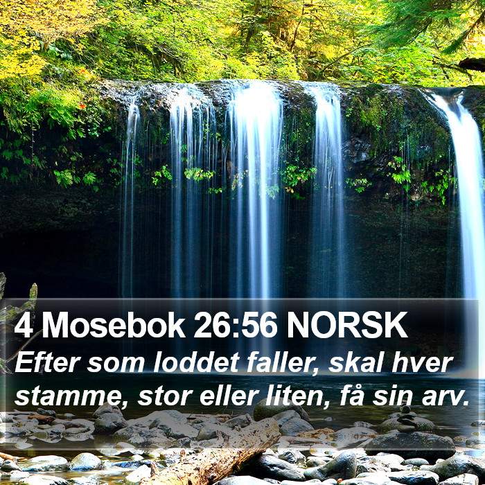 4 Mosebok 26:56 NORSK Bible Study