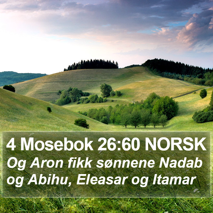 4 Mosebok 26:60 NORSK Bible Study