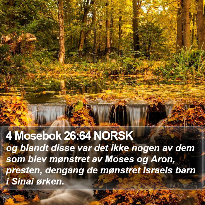 4 Mosebok 26:64 NORSK Bible Study