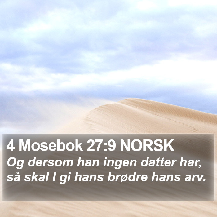 4 Mosebok 27:9 NORSK Bible Study