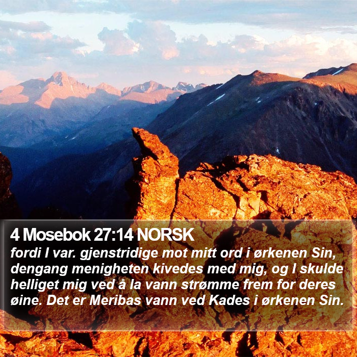 4 Mosebok 27:14 NORSK Bible Study