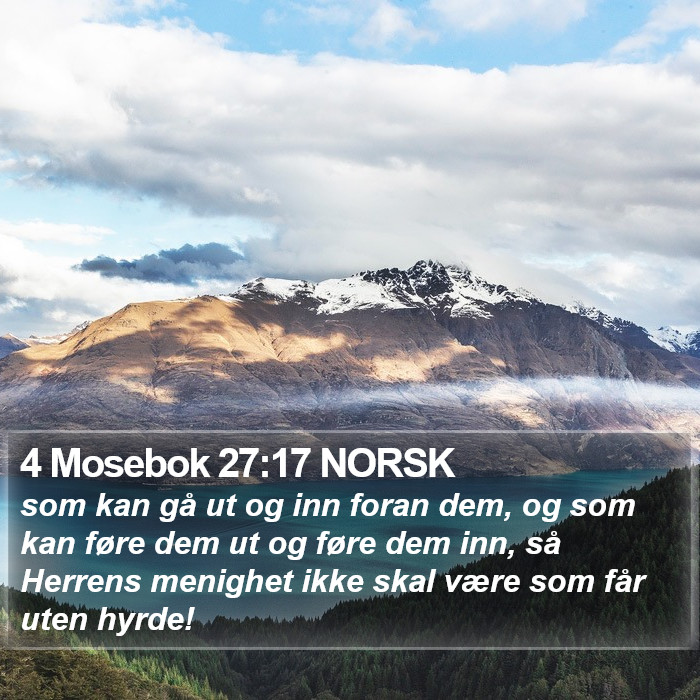 4 Mosebok 27:17 NORSK Bible Study