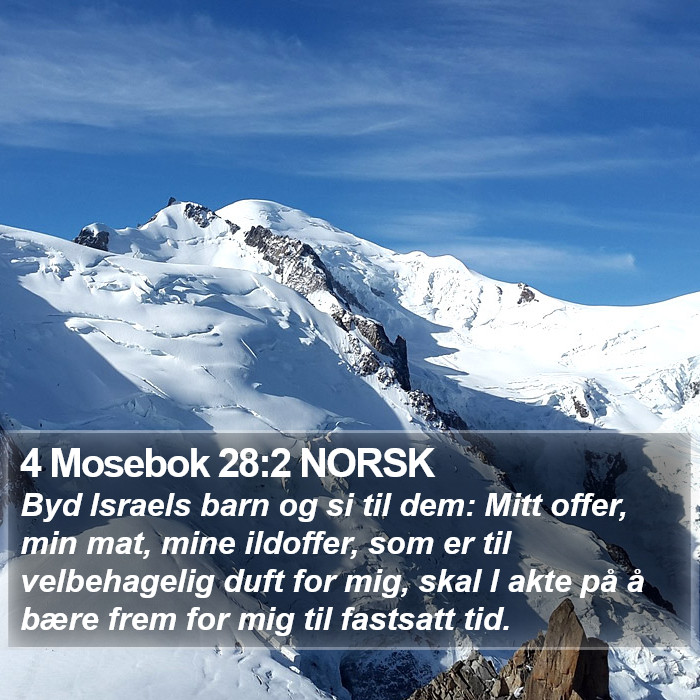 4 Mosebok 28:2 NORSK Bible Study