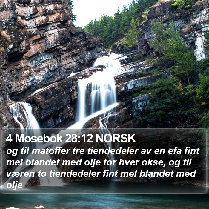 4 Mosebok 28:12 NORSK Bible Study