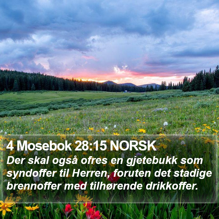 4 Mosebok 28:15 NORSK Bible Study