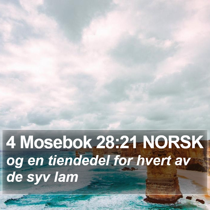 4 Mosebok 28:21 NORSK Bible Study