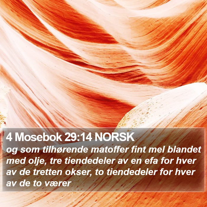 4 Mosebok 29:14 NORSK Bible Study