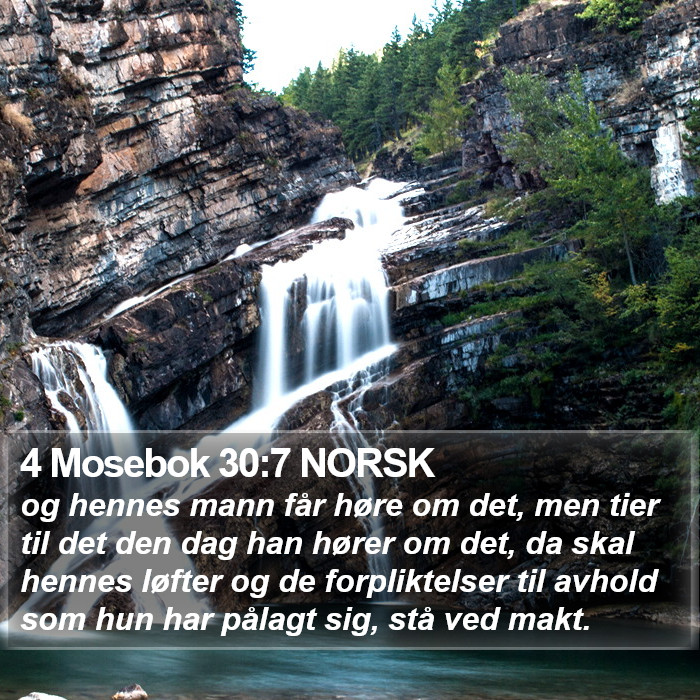 4 Mosebok 30:7 NORSK Bible Study