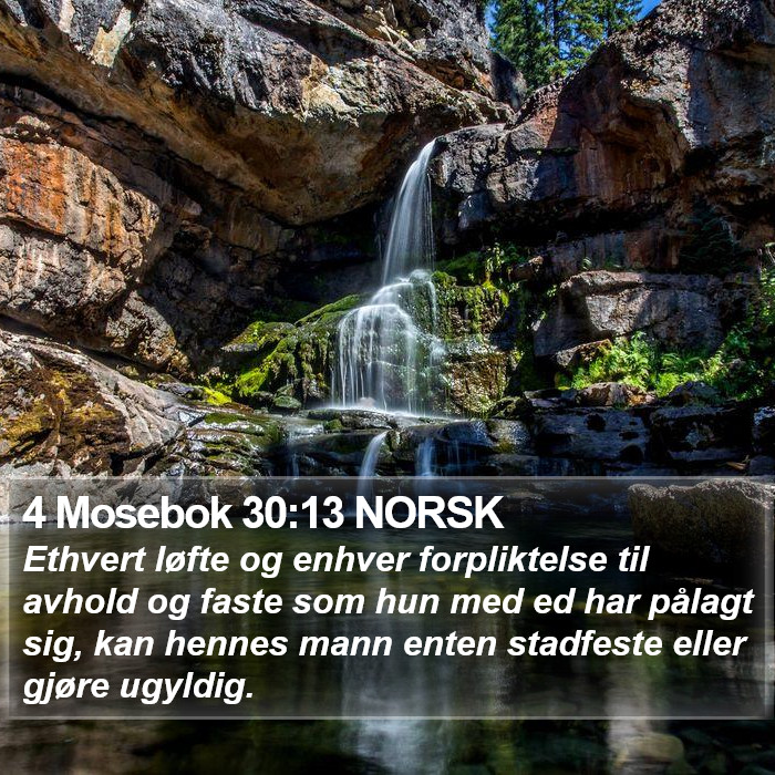 4 Mosebok 30:13 NORSK Bible Study