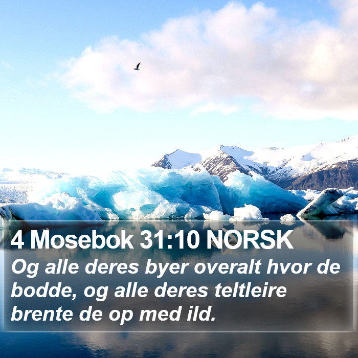 4 Mosebok 31:10 NORSK Bible Study