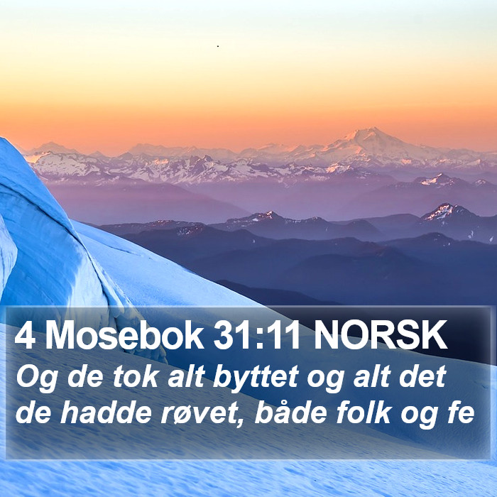 4 Mosebok 31:11 NORSK Bible Study