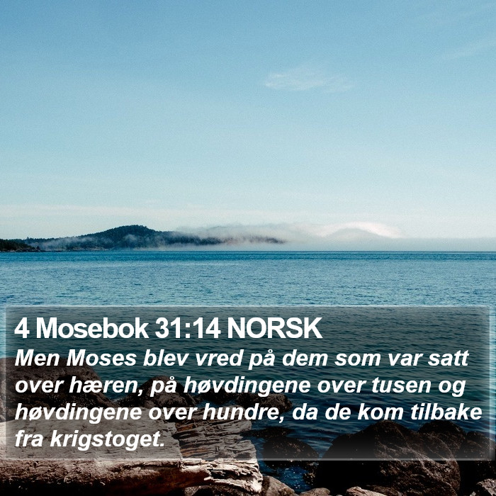 4 Mosebok 31:14 NORSK Bible Study