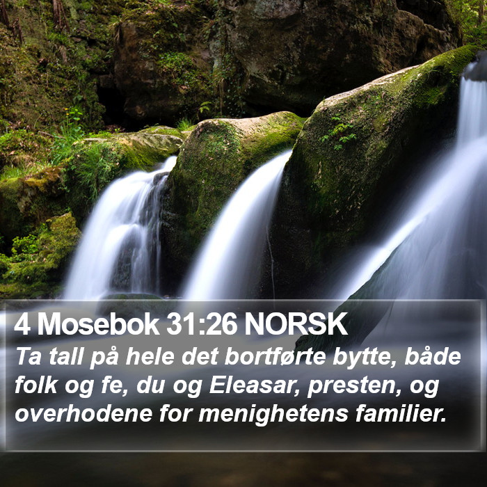 4 Mosebok 31:26 NORSK Bible Study