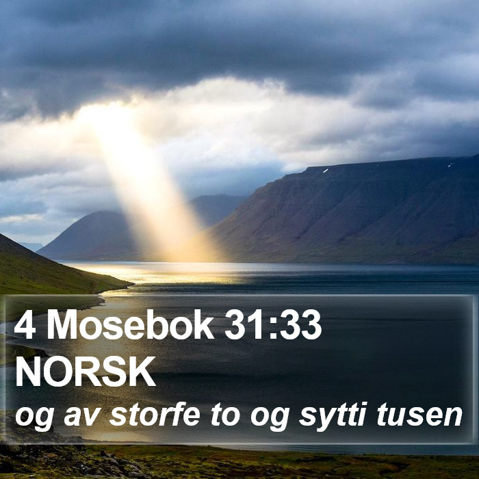 4 Mosebok 31:33 NORSK Bible Study