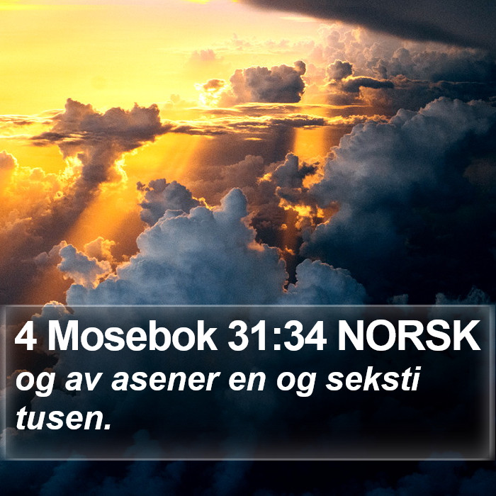 4 Mosebok 31:34 NORSK Bible Study