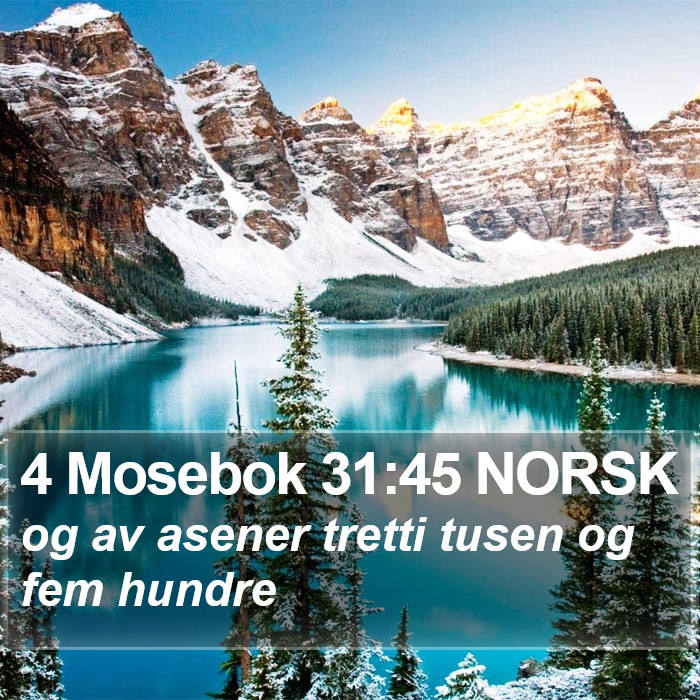 4 Mosebok 31:45 NORSK Bible Study