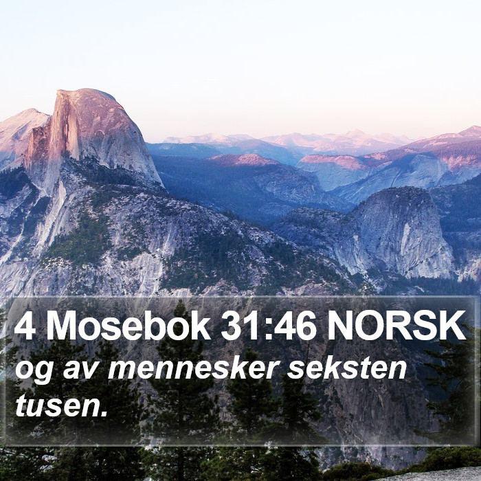 4 Mosebok 31:46 NORSK Bible Study