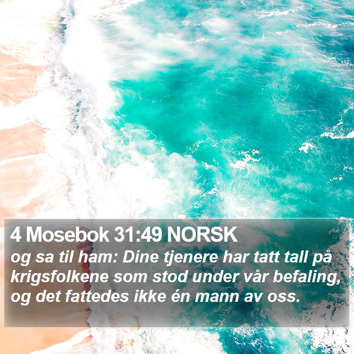 4 Mosebok 31:49 NORSK Bible Study