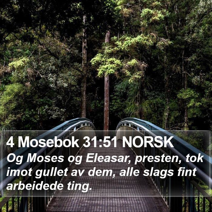 4 Mosebok 31:51 NORSK Bible Study