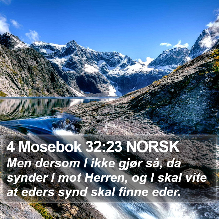 4 Mosebok 32:23 NORSK Bible Study