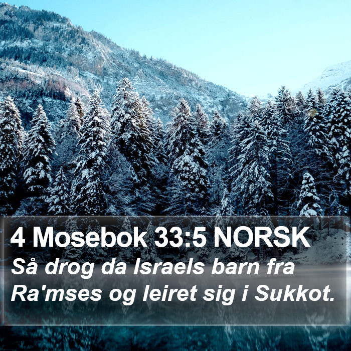 4 Mosebok 33:5 NORSK Bible Study