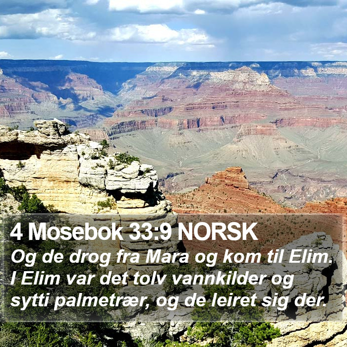 4 Mosebok 33:9 NORSK Bible Study