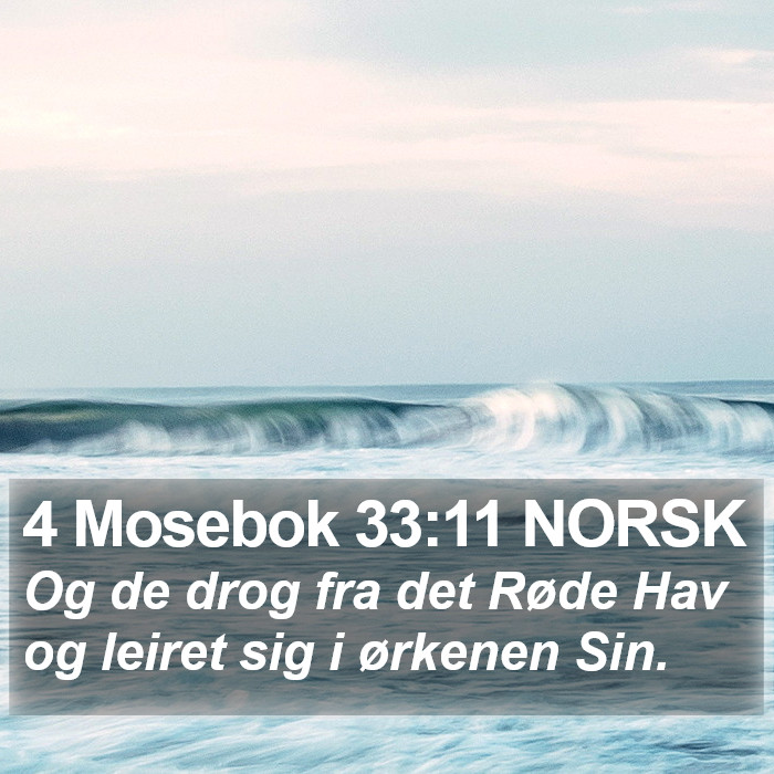 4 Mosebok 33:11 NORSK Bible Study