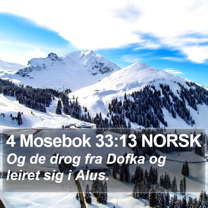 4 Mosebok 33:13 NORSK Bible Study