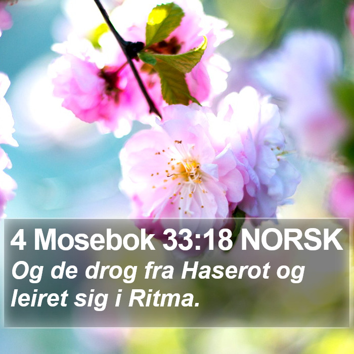 4 Mosebok 33:18 NORSK Bible Study