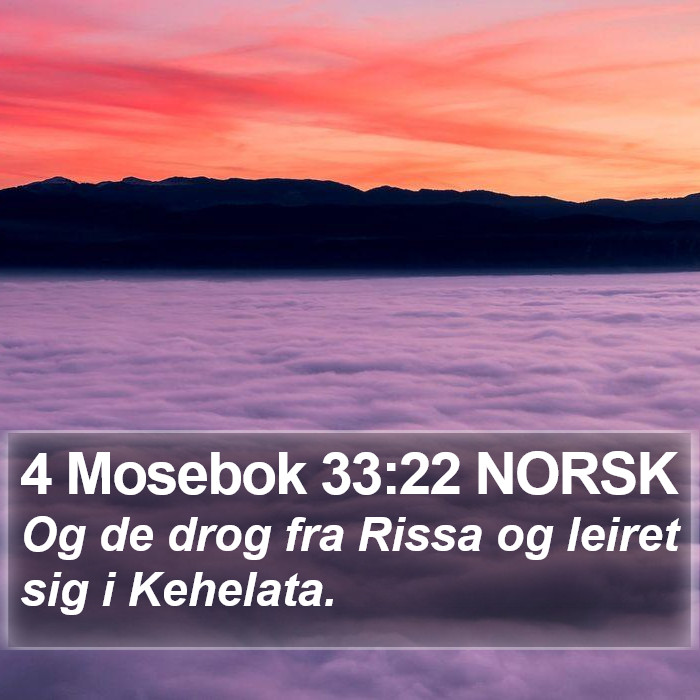 4 Mosebok 33:22 NORSK Bible Study