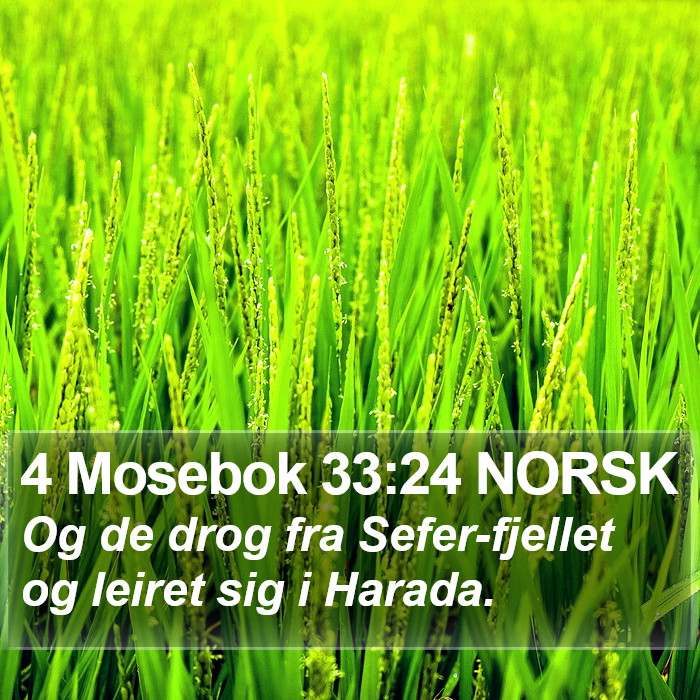 4 Mosebok 33:24 NORSK Bible Study