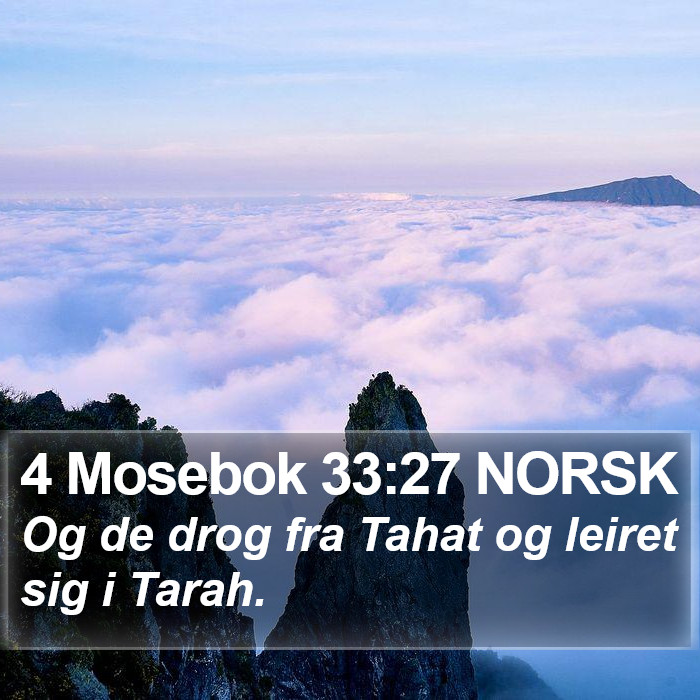 4 Mosebok 33:27 NORSK Bible Study