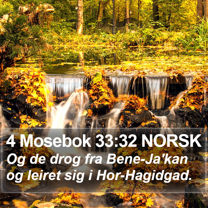 4 Mosebok 33:32 NORSK Bible Study