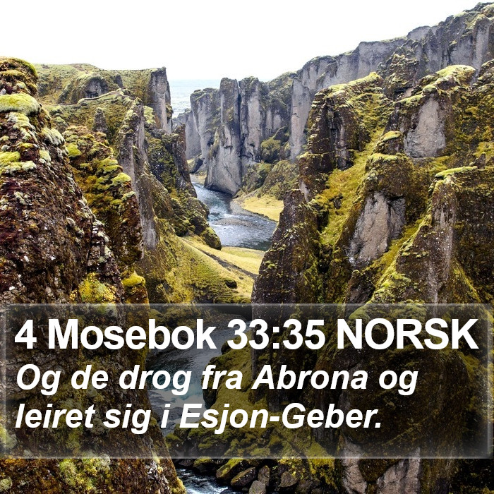 4 Mosebok 33:35 NORSK Bible Study