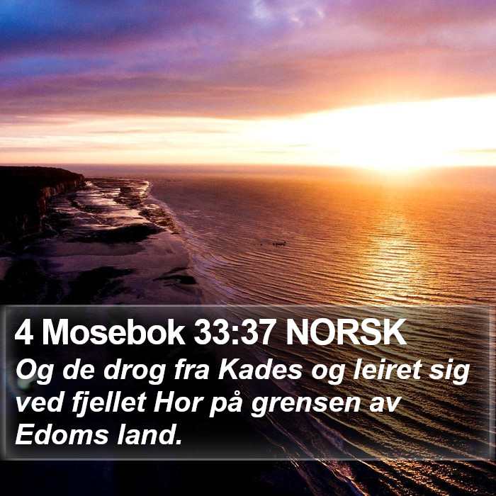 4 Mosebok 33:37 NORSK Bible Study