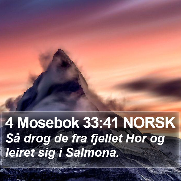 4 Mosebok 33:41 NORSK Bible Study