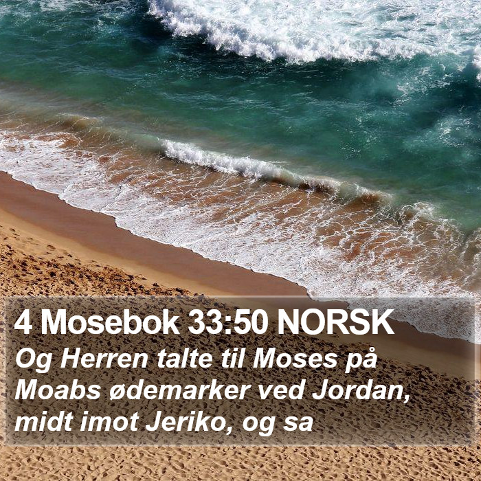 4 Mosebok 33:50 NORSK Bible Study