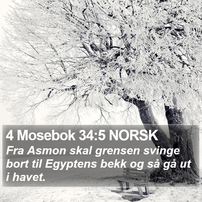 4 Mosebok 34:5 NORSK Bible Study