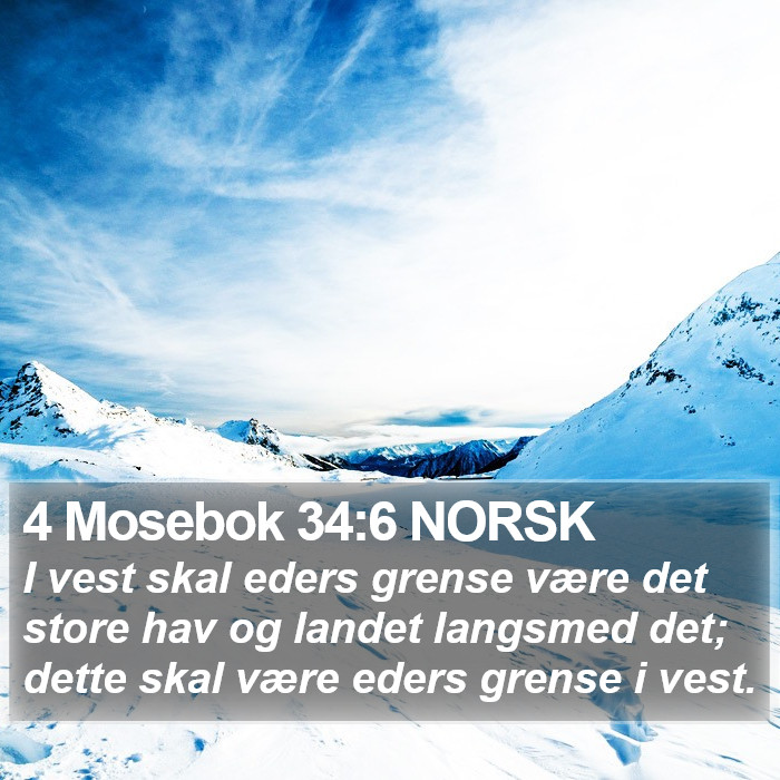 4 Mosebok 34:6 NORSK Bible Study