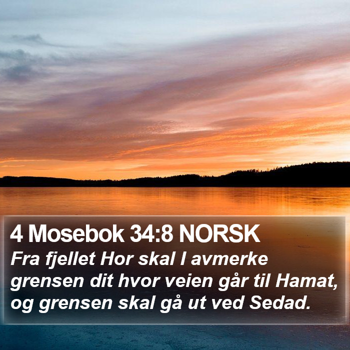 4 Mosebok 34:8 NORSK Bible Study