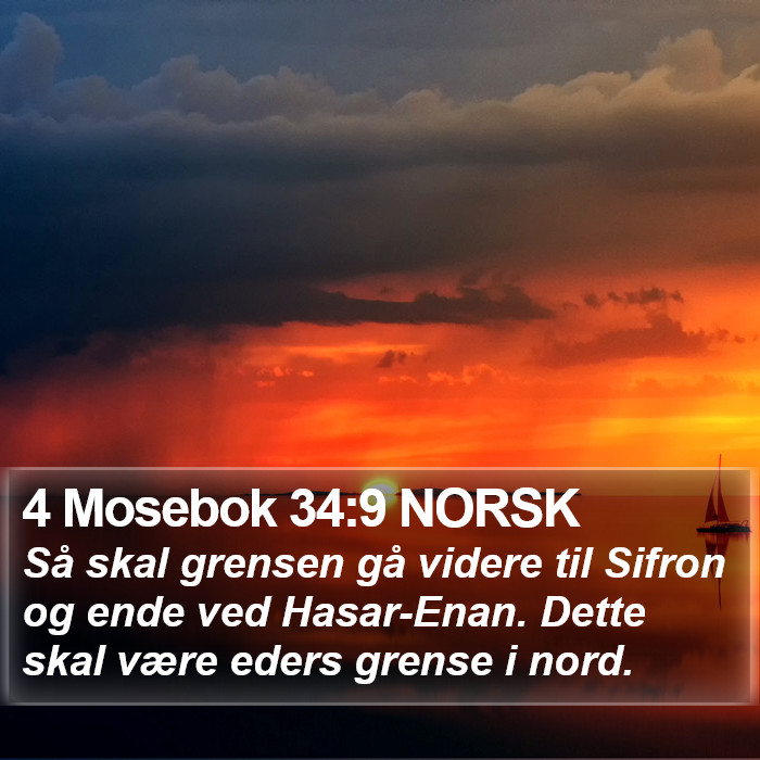 4 Mosebok 34:9 NORSK Bible Study